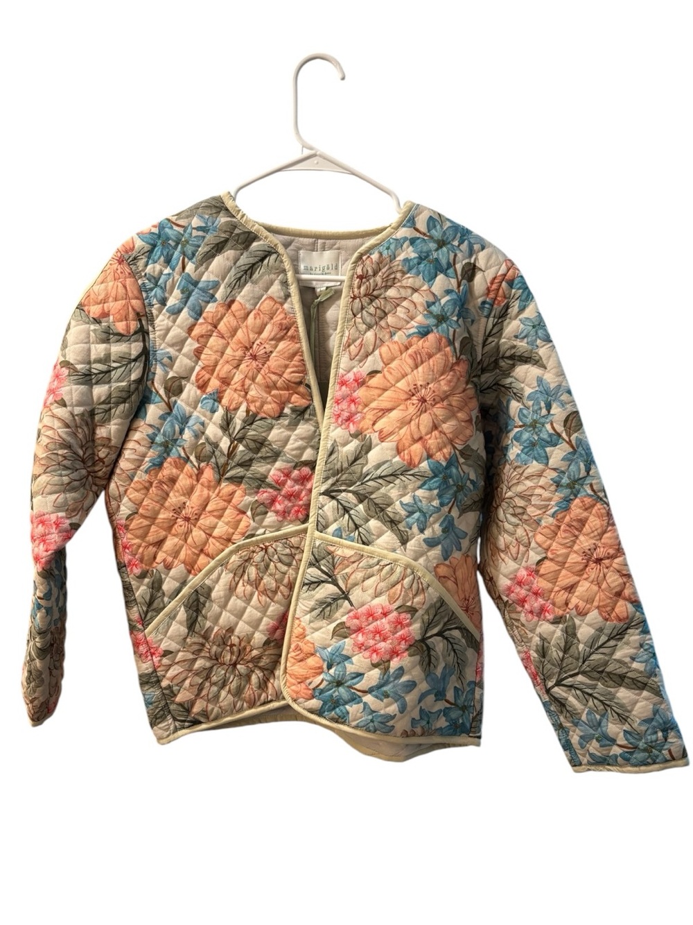 NWT Marigold by Victoria Dunn Floral Quilted Jacket